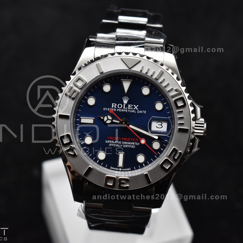 Yacht-Master 37mm 268622 CVSF 1:1 Best Edition Blue Dial 316L SS Case and Bracelet A2824